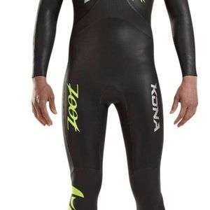 Mens Zoot Kona Wetsuit - Yellow/Silver Size Medium / Tall